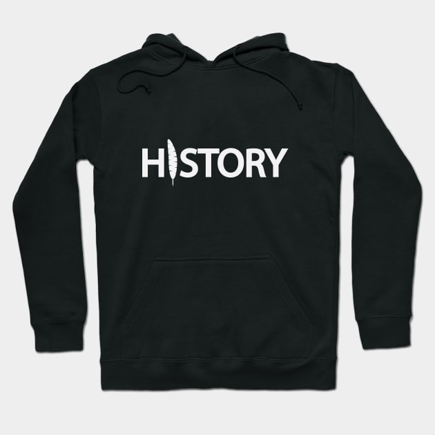 History artistic typography design Hoodie by DinaShalash